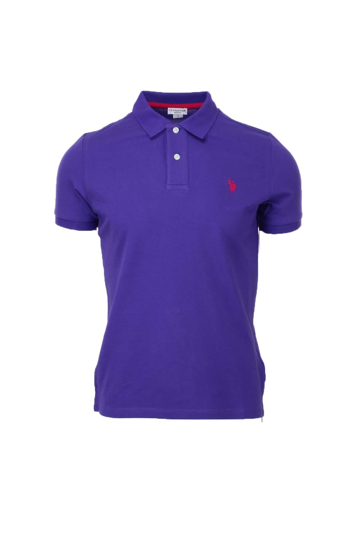Polo mezza manica tinta unita con logo 