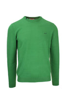 Maglia pullover girocollo in filo di cotone 