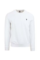 Felpa girocollo in cotone con logo 