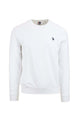 Felpa girocollo in cotone con logo