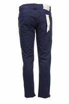 Pantalone 5 tasche con toppe in alcantara 