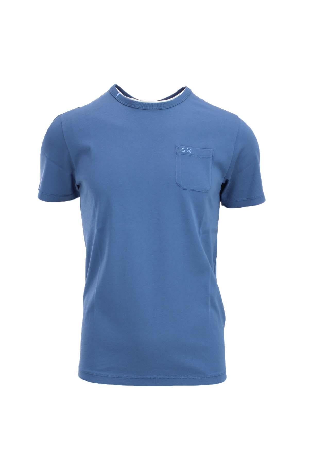T-shirt in cotone con taschino 