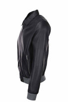 Giubbotto in pelle microforata 