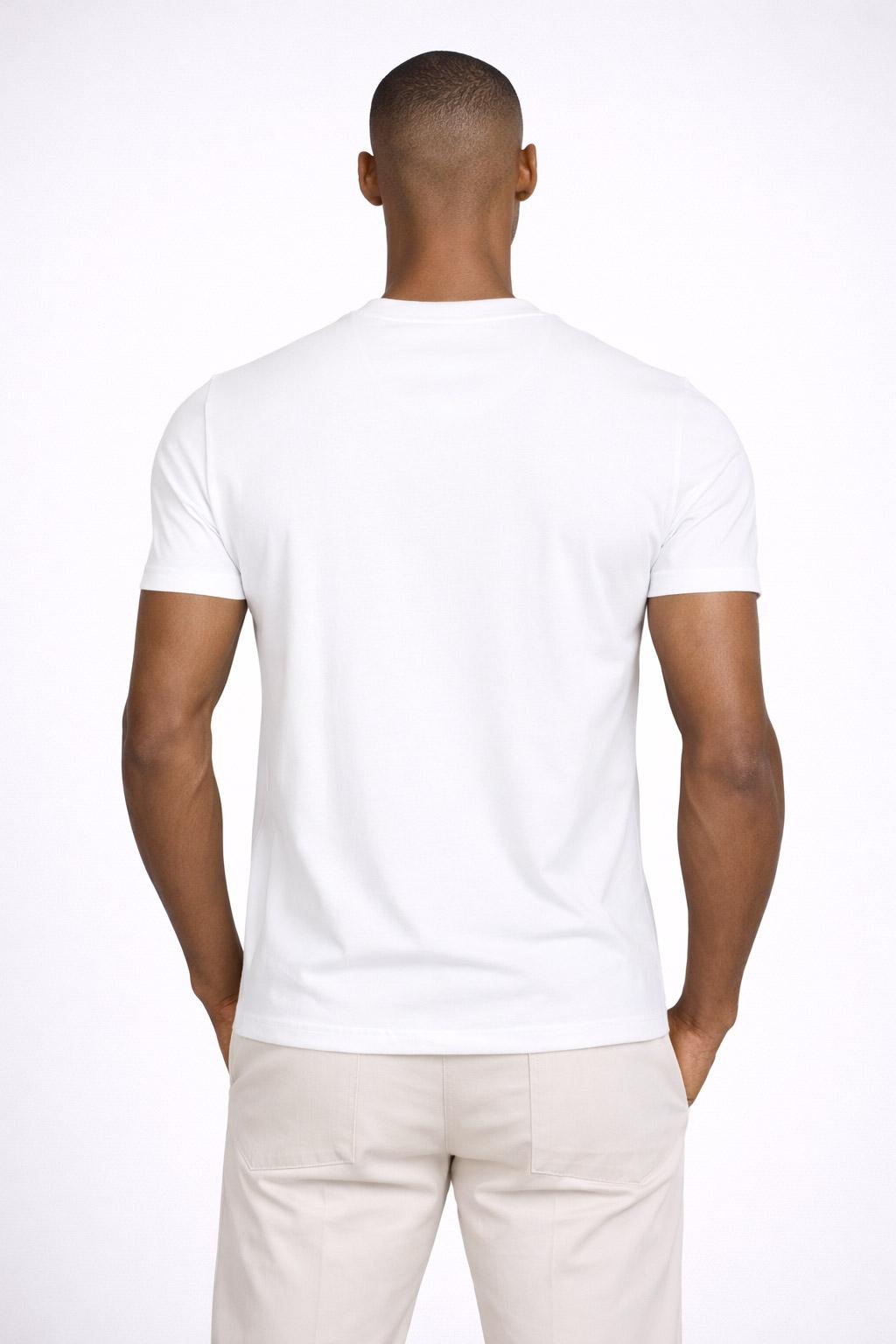 T-Shirt Uomo Cotone con logo ricamato 