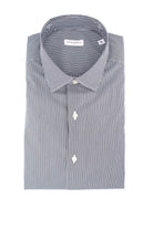 Camicia manica lunga riga in cotone 
