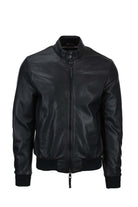 Giubbotto bomber in pelle 