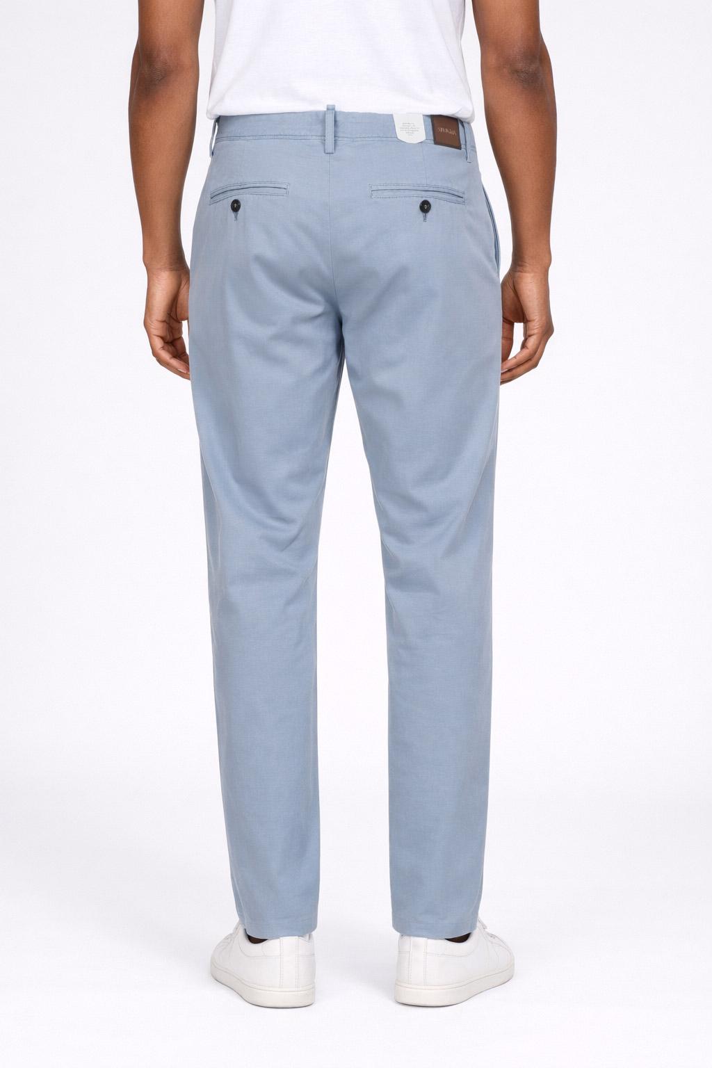 Pantalone Chino Uomo in Cotone e Lino 