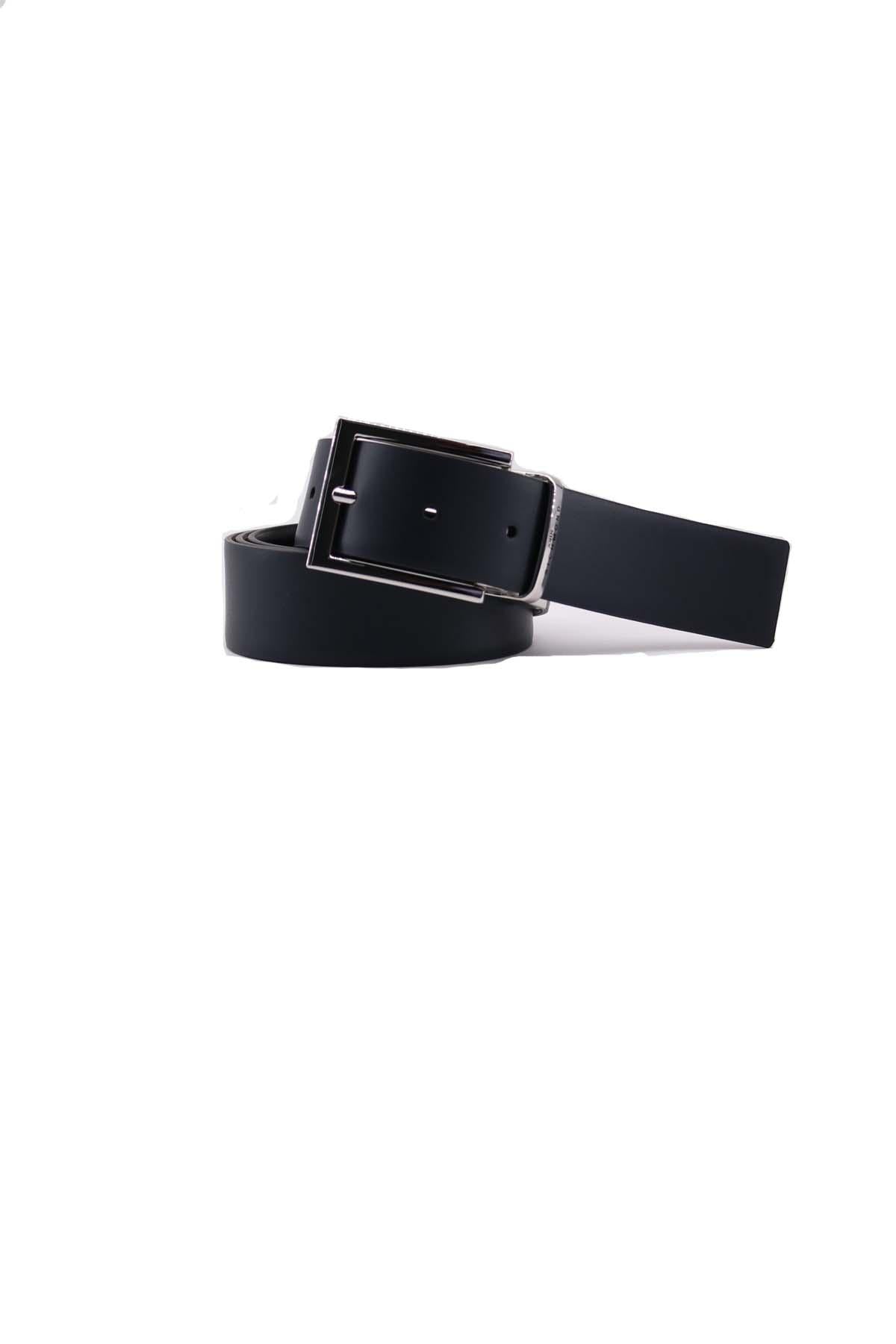 Cintura reversibile in pelle 