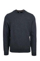 Maglia girocollo in lana e cotone. 