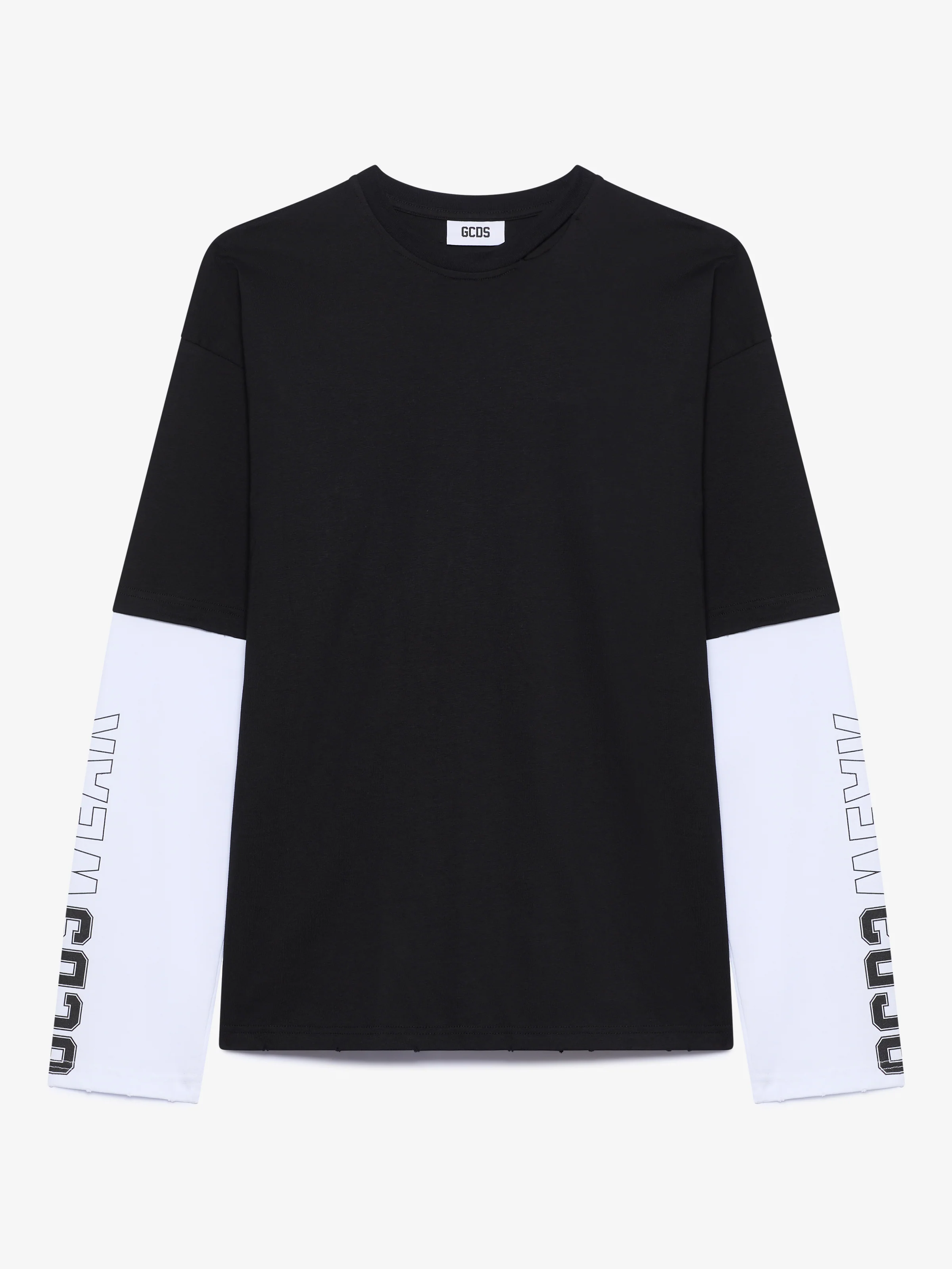 T-Shirt manica lunga con stampa GCDS WEAR 