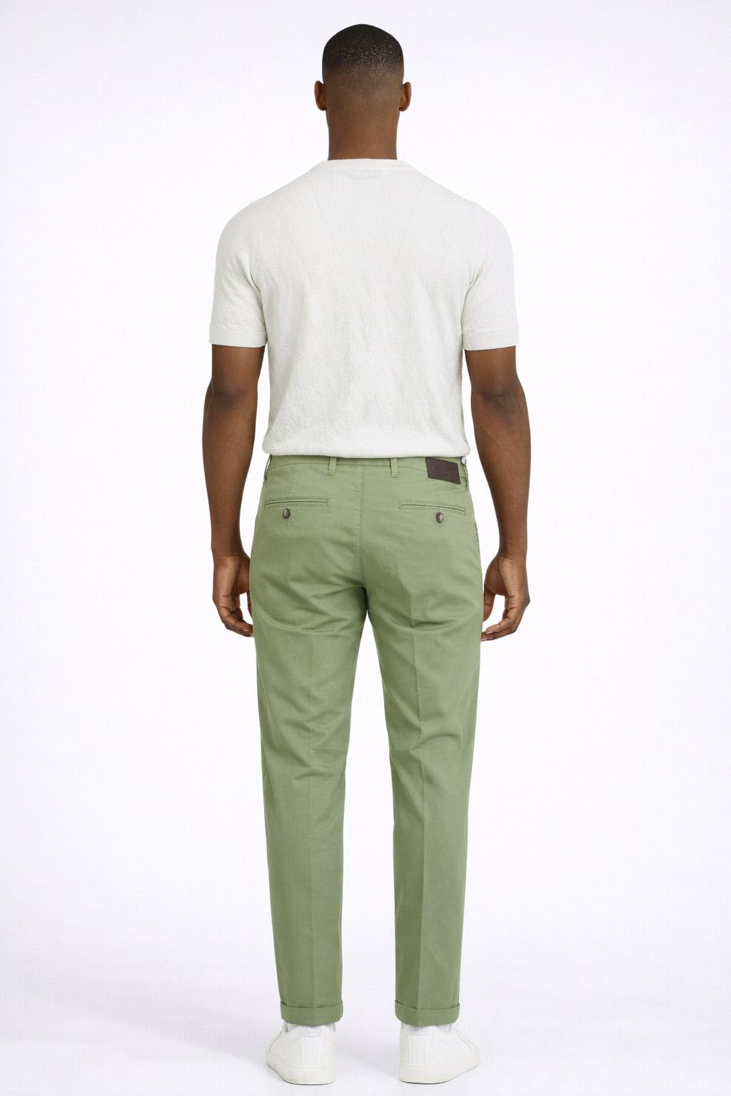 Pantalone Chino Uomo in Cotone Stretch 
