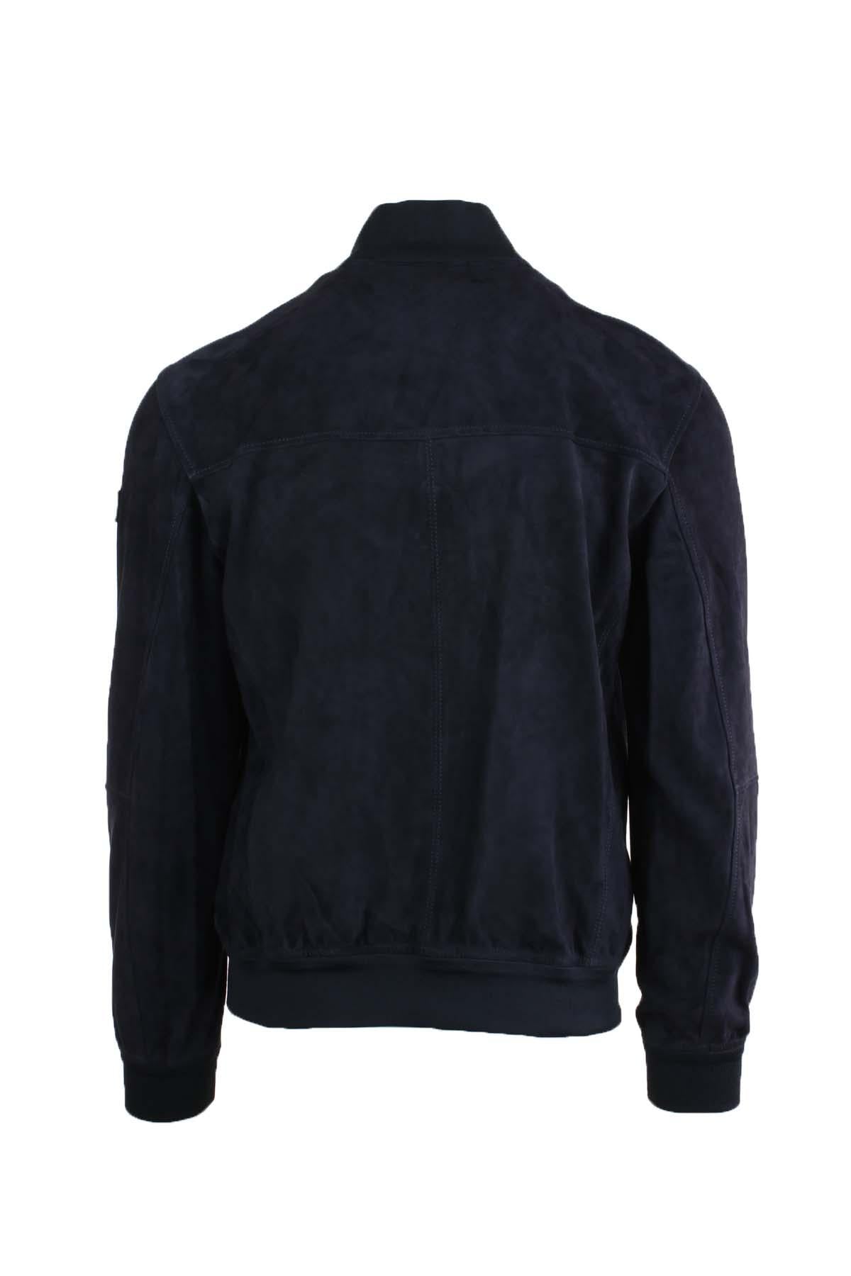 Bomber in pelle scamosciata Sands 