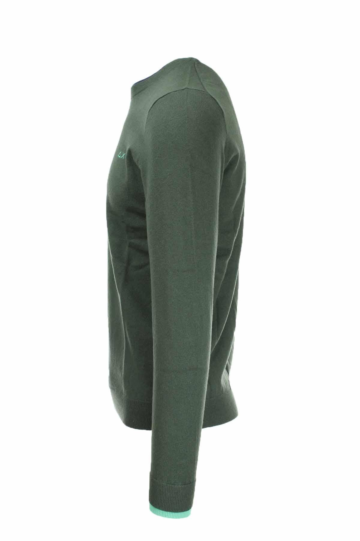 Maglia pullover girocollo lana e cotone 