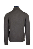 Maglia lupetto con zip e bottoni 