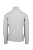 Maglia lupetto con zip e bottoni 