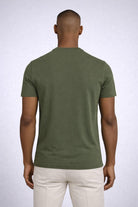 T-shirt uomo in cotone piquet con logo 