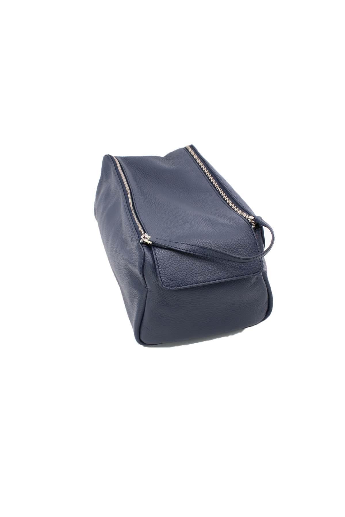 Beauty case uomo in pelle Orciani 