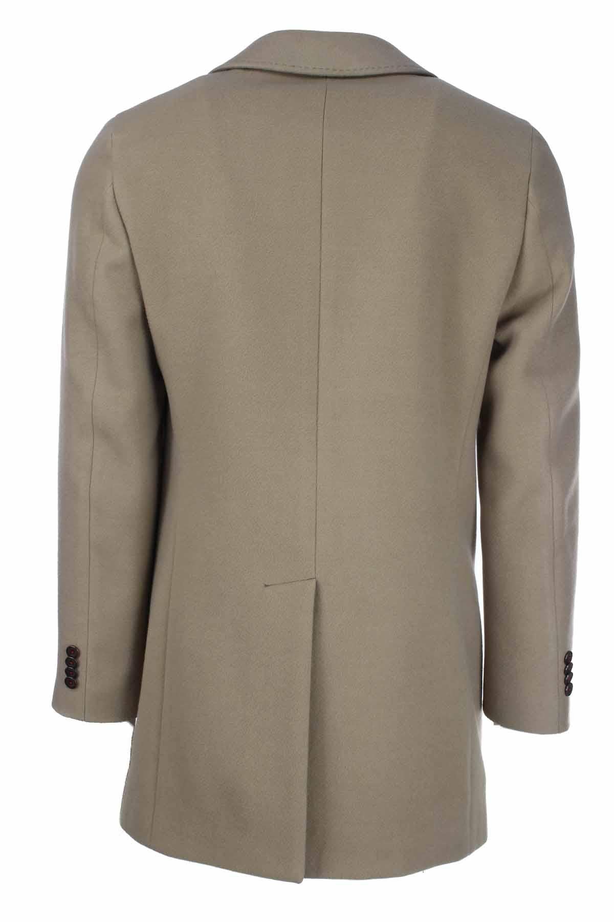 Cappotto in lana unito 