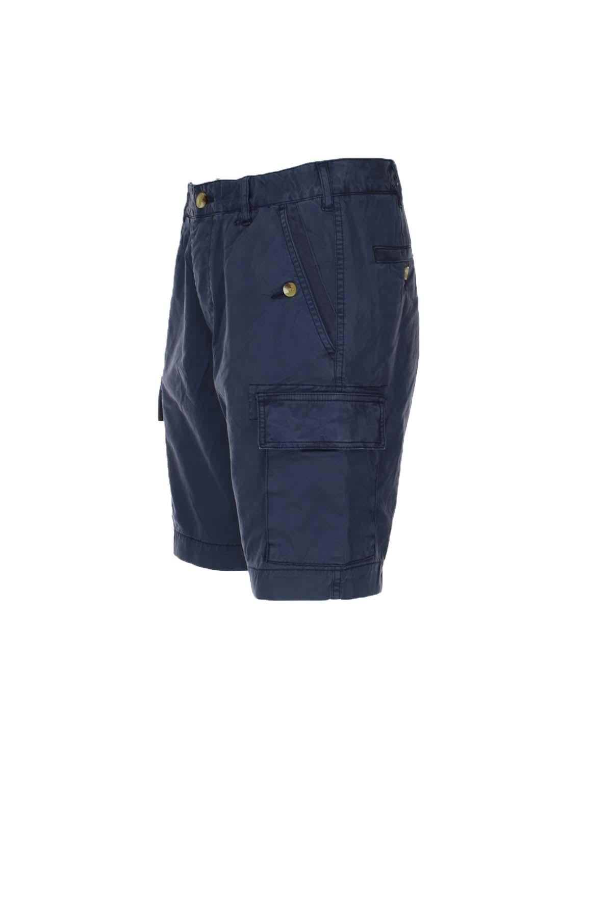 Pantaloni bermuda shorts cargo con tasconi 