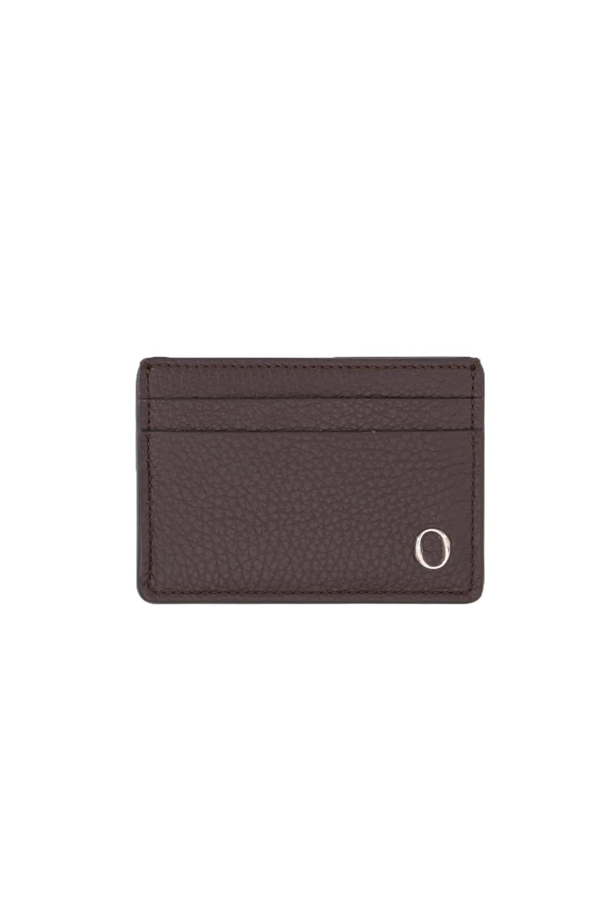 Portacarte in pelle martellata con protezione RFID 