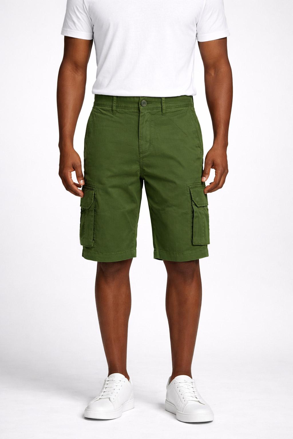 Bermuda Cargo Uomo in Cotone Stretch 