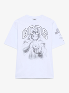 T-shirt mezza manica con stampa gotica 