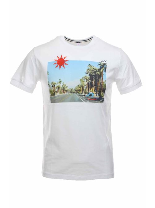 T-shirt half-sleeve print and embroidery SUN68 | T-Shirt | T30107-0113