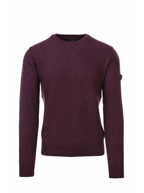 Crew-neck sweater with inlays Peuterey | Knitwear | SHIPKA-130