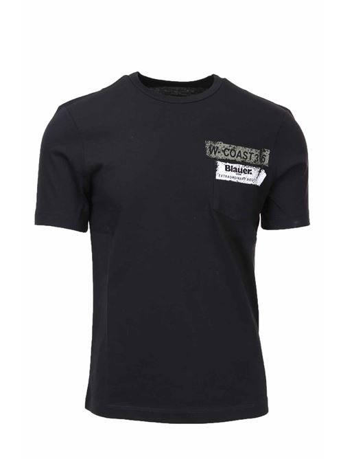 T-shirt mezza manica con taschino BLAUER | TShirt | BLUH02139004547999