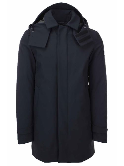 GROFF trench coat in neoprene and removable hood Peuterey | Coats & Parkas | GROFFKPNER