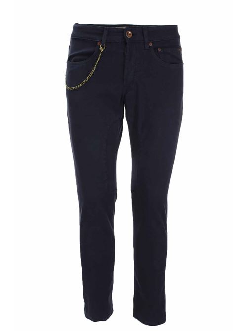 Pantalone 5 tasche in cotone con toppa Siviglia | Pantaloni | PQ20C7PC0245705