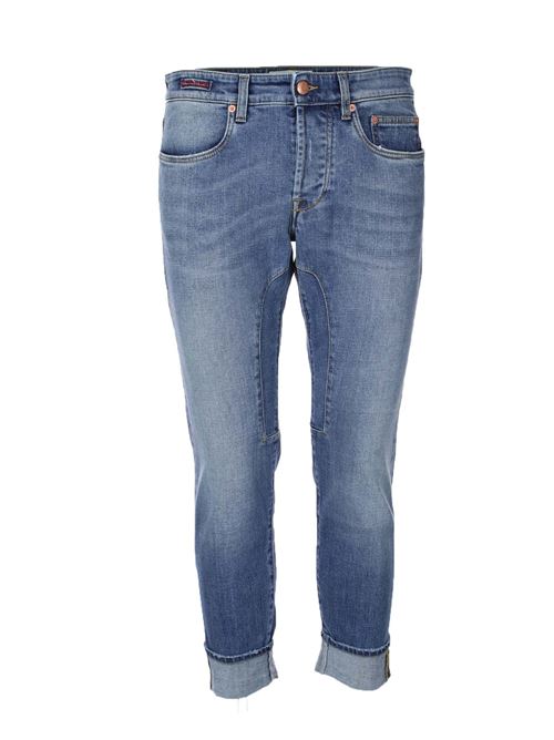 Jeans denim 5 tasche con toppe Siviglia | Jeans | QQ20C7JD0083QB700
