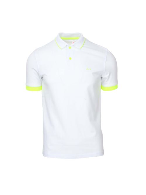 Men's half sleeve polo shirts fluo profiles SUN68 | Polo Shirt | A3312001
