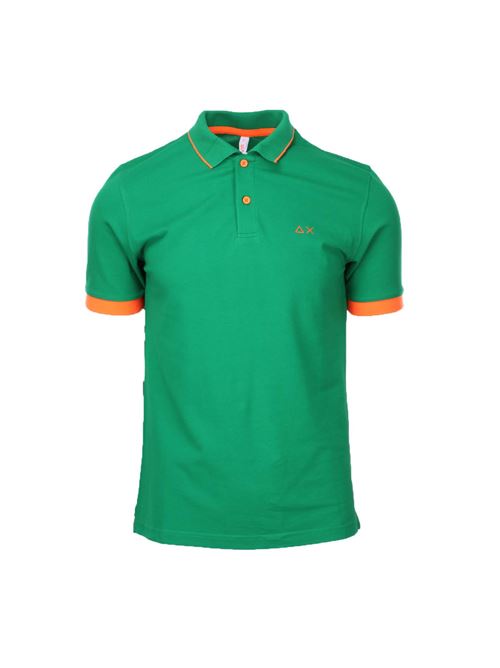 Men's half sleeve polo shirts fluo profiles SUN68 | Polo Shirt | A3312088