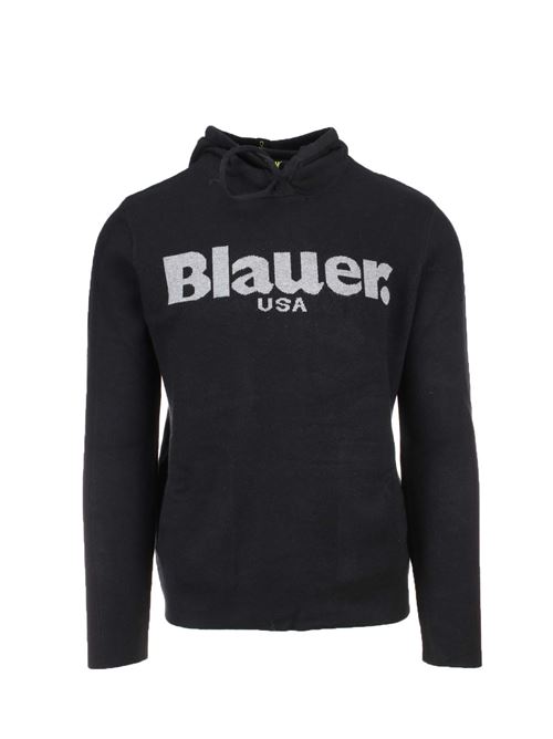 Felpa con cappuccio e logo Blauer BLAUER | Maglie | BLUM09186006645999