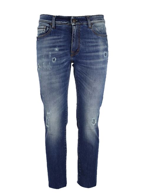 Jeans denim 5 tasche con rotture Teleriazed | Jeans | COBRAF17UTLF274