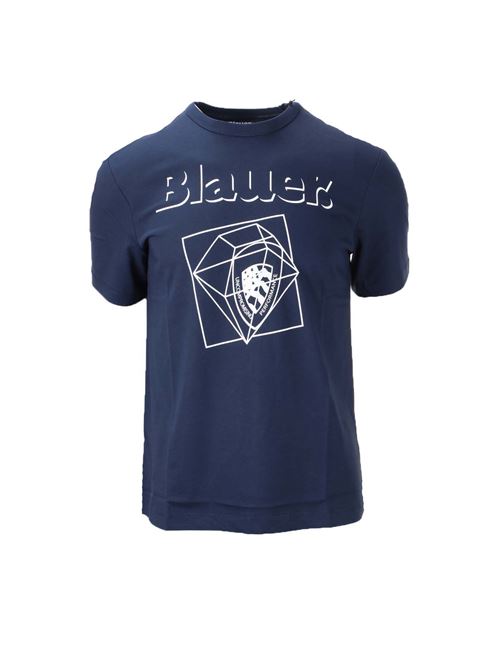 T-Shirt uomo Blauer Logo Diamante BLAUER | TShirt | BLUH02149004547888