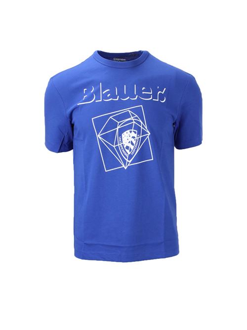 T-Shirt uomo Blauer Logo Diamante BLAUER | TShirt | BLUH02149004547974