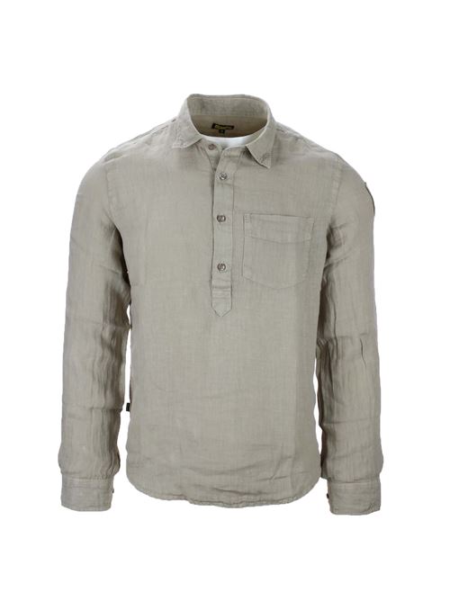 Camicia serafino in lino BLAUER | Camicie | BLUS01032006781285