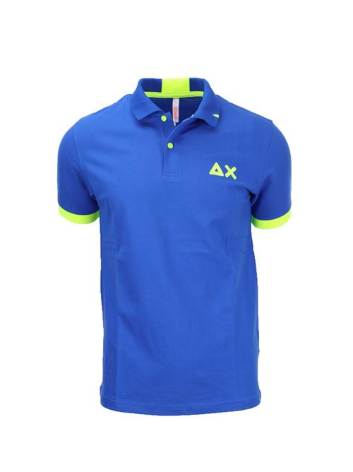 Polo mezza manica con dettagli e logo fluo SUN68 | Polo | A3412258