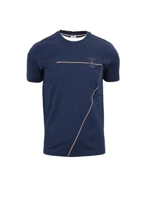 Tshirt frecce tricolori con scie ricamate Aeronautica Militare | TShirt | TS2417J68208184
