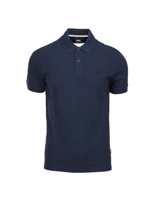 Polo mezza manica in cotone piquet con logo BOSS | Polo | PALLAS8362404