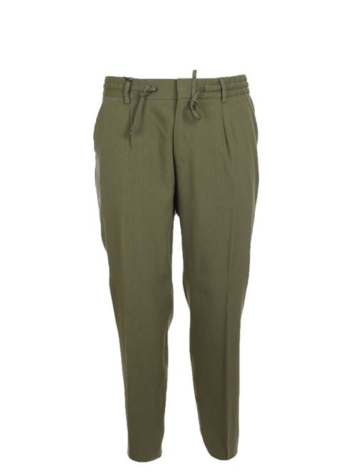 Pantaloni in misto lino con elastico e coulisse BOSS | Pantaloni | PPERIN0733302