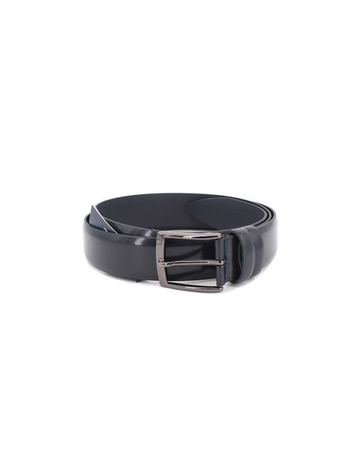Cintura classica in vitello spazzolato HeGO | Belts | 40735BLU