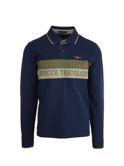 Frecce Tricolori Rivolto long-sleeve polo shirt Aeronautica Militare | Polo Shirt | PO1892P0017394687 Frecce Tricolori Rivolto long-sleeve polo shirt Aeronautica Militare | Polo Shirt | PO1892P0017394687