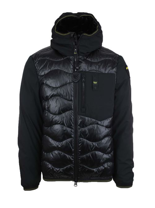 Piumino in nylon e neoprene con tasca ALBERT BLAUER | Giubbotti & Piumini | BLUC08078006355999