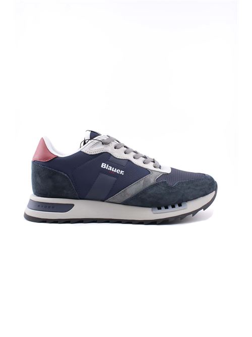 Sneaker Ryder01 in cordura e suede BLAUER | Sneakers | F5RYDER01NYNNVY/RED