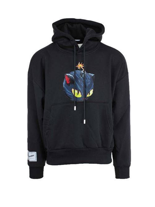 Felpa con cappuccio e stampa gotica GCDS | Sweatshirt | B2CM1909JE695