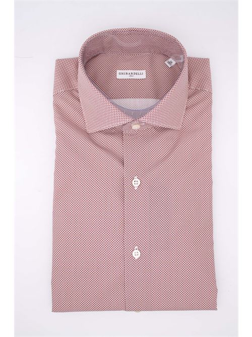 Camicia in cotone microfantasia GHIRARDELLI | Camicie | B878L702906