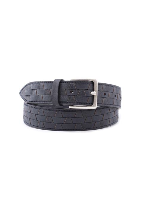 Cintura in pelle Intarsi Chevrette Woven ORCIANI | Cinture | U08326CHWBLU